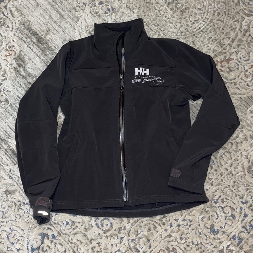 Grey helly hansen jacket - large